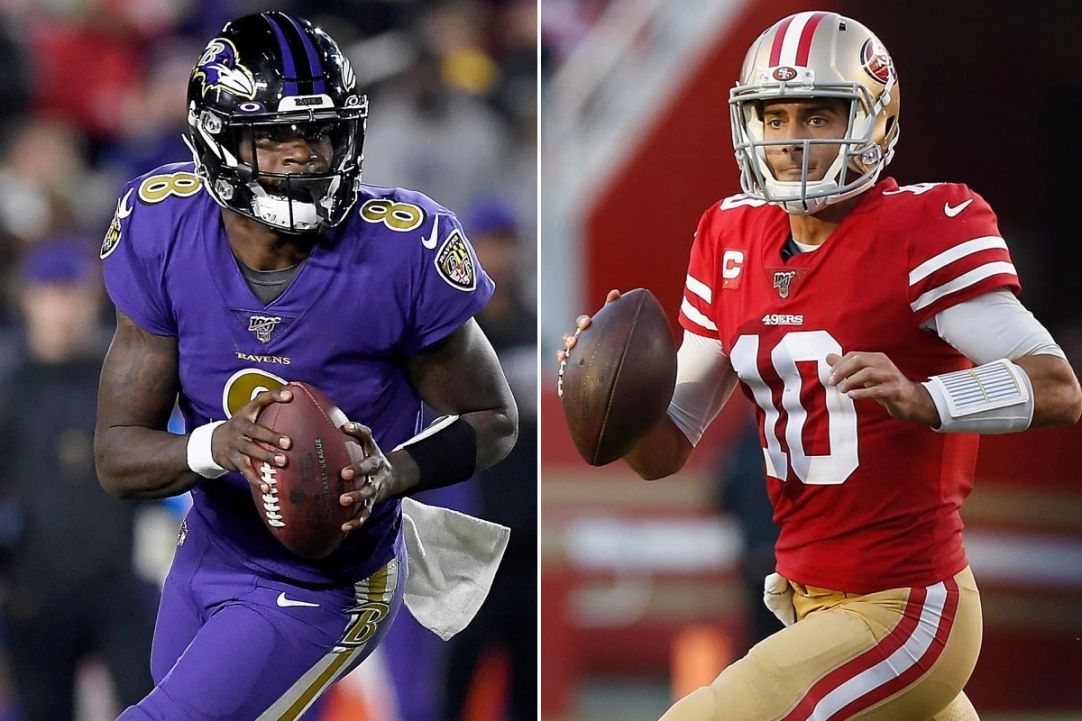 Lamar Jackson y Jimmy Garoppolo apuntan a escribir más historia de NFL