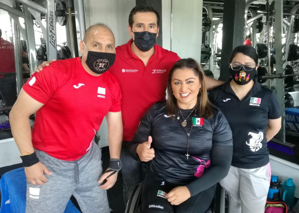 Viajo hasta Veracruz para respaldar a la Atleta Angeles Ortiz, el coordinador de la Federacion Mexicana de Deportes Sobre Silla de Ruedas