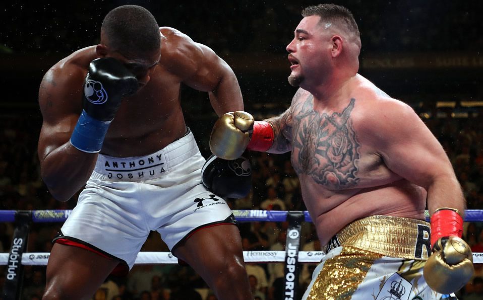 Andy Ruiz le pone color al pesaje