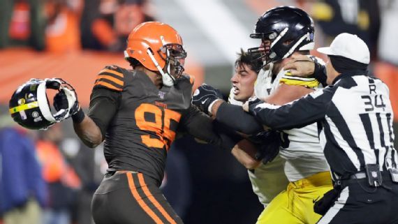 Después de la campal se espera una sanción a Myles Garrett ejemplar por parte de la NFL